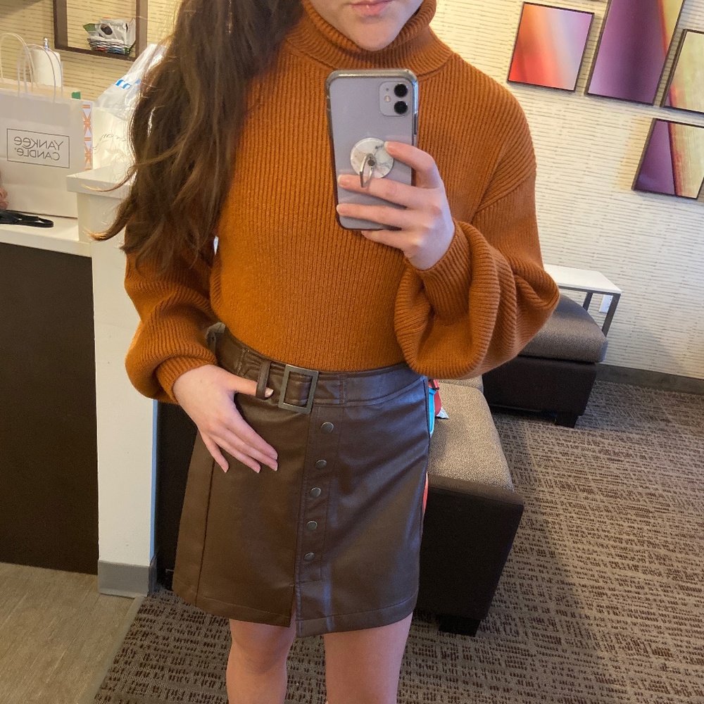 Orange Turtle Neck